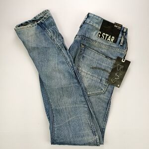 NWT G-Star RAW 3301 Arc Loose Tapered Jeans 26x32 3D Knee Twist Seams Streetwear